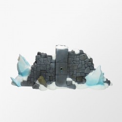 Snowy fortified wall